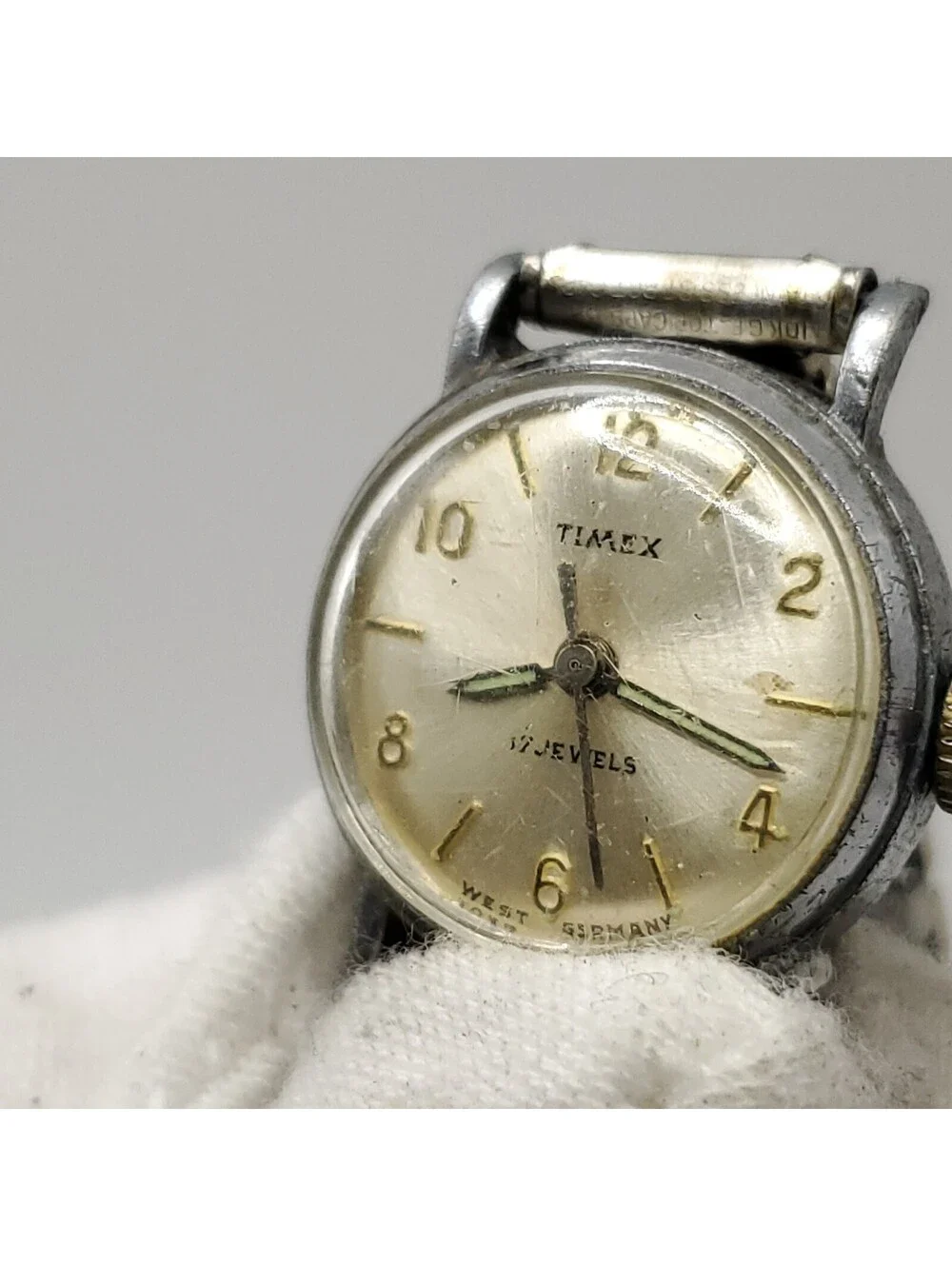 Vintage Timex West Germany 17J Mechanical Womens Watch 18mm For Parts Or Repair
